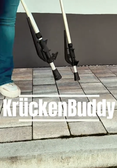 Video laden: Krückenbuddy ist die patentierte Krückenstütze und Abstellhilfe
